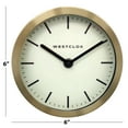 thumbnail image 4 of Westclox 6" Metal Gold Analog Quartz Accurate Table/Wall Clock - Accurate Timekeeping, 4 of 6