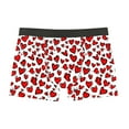 thumbnail image 2 of Vetsdori Valentine Underwear for Men Boxers Heart Print Cozy Trunks Gift for Men Soft Elastic Waist Casual Mens Boxer Briefs Trendy, 2 of 3