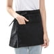 thumbnail image 5 of Paquetes Delantal Bistro Cafe con 2 bolsillos grandes, medio delantal de cocina Longitud media Lazos de cintura de 30 x 23 pulgadas Uniforme unisex duradero Servidor o chef, 5 of 5