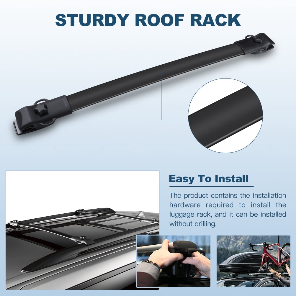 ECCPP fit for Toyota Sienna 2011-2020 Aluminum Alloy Roof Top Cross Bar Set Rock Rack Rail