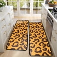 thumbnail image 4 of Kitchen Rugs Sets Of 2,Yellow and Black Of Leopard Print Anti Fatigue Kitchen Mat Rugs Non Slip Washable,Decorative Kitchen Floor Mats for Kitchen,Sink,Laundry,17"x47"+17"x47", 4 of 5