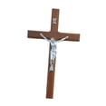 thumbnail image 2 of Crucifijo de pared de madera, cruz decorativa, crucifijo de Jesús, escultura de Jesús para el hogar Marrón, 2 of 9
