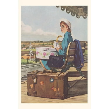 Pocket Sized - Found Image Press Journals: Vintage Journal Woman Awaiting Train (Paperback)