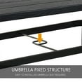 thumbnail image 5 of Grand Patio Outdoor & Indoor EMMA Steel Dining Table, Rust Resistant, Faux Woodgrain Top (66.15'' × 36.81''), with Umbrella Hole, Rectangular, 5 of 8