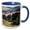 Blue/White, variant on 3drose, Flowers and Dunes of Great Sand Dunes National Park, Colorado, 11oz Two-tone Green Mug
