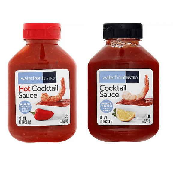 Cocktail Sauce Hot & Mild Combo Two (2) Bottles NT.WT. 10oz. (283g)