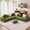 Green, variant on Meeyar 109" Sectional Sofa L Shaped Couch with Chaise, 3PCS Modular Boneless Couches for Living Room, Charcoal Black
