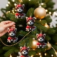 thumbnail image 4 of 2D Acrylic Animal Christmas Decoration Hanging Ornaments, Festive Colorful Decor for Tree and Home, Seasonal Animal Themed Accents for Holiday Atmosphere, 4 of 6