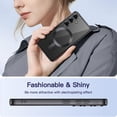 thumbnail image 7 of JETech Electroplated Case for Samsung Galaxy S24 6.2-Inch, Camera Lens Full Protection, Compatible with MagSafe Wireless Charging, Shockproof Soft TPU Phone Cover (Onyx Black), 7 of 7