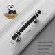 thumbnail image 2 of Cabinet Handle, Triomphe 4 Pieces Black Kitchen Cabinet Handles, Door Stick Handle, Kitchen Cabinet Aluminum Alloy, with Screws, for Cupboard Drawer B, 2 of 4