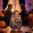 thumbnail image 5 of 2D Halloween Glass Cups, Cute Coffee Glass Cups, Glassware Drinking Glasses, Stemless Drinking Glass with Spooky Designs, Clear Cups for Cocktails, Juices & Iced Coffee (C), 5 of 8