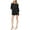 Black - deepblack, variant on BAR III Womens Black Elastic Waist Long Sleeve Off Shoulder Romper 2XS