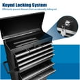 thumbnail image 7 of Odaof 8-Drawer High Capacity Rolling Tool Chest with Lock, Tool Storage Cabinet Removable Portable Box with Sliding Drawers and 4 Wheels for Garage Warehouse(Black), 7 of 7