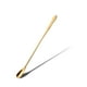 thumbnail image 2 of Toystoory Cuchara mezcladora de acero inoxidable con mango largo, cucharas agitadoras reutilizables para el hogar, tienda de postres, tienda de Cocina y Comedor oro Escribe un, 2 of 6