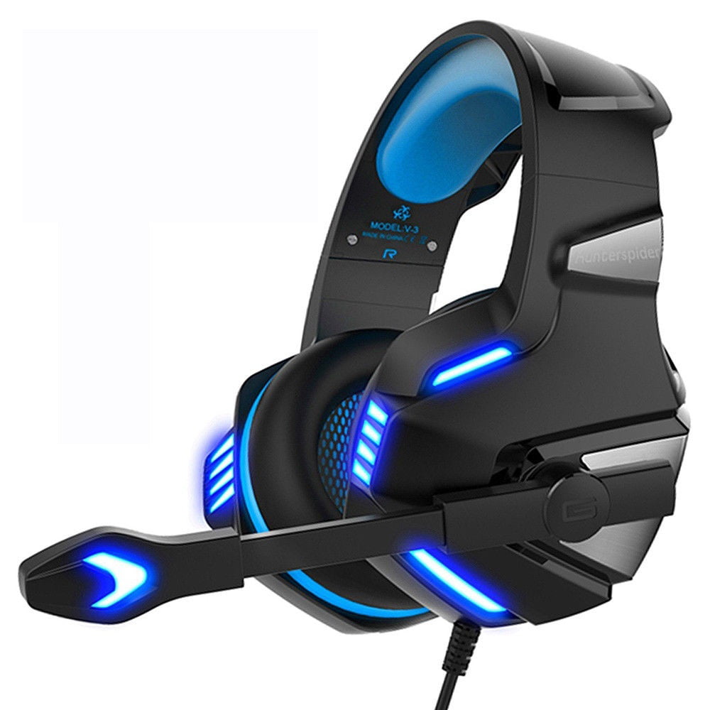 Hunterspider V3 3 5mm Gaming Headset Mic Led Headphones For Pc Ps4 Xbox