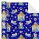 thumbnail image 3 of Papel de regalo WRAPAHOLIC, 43 x 10 m, papel navideño con forma de ángel azul, 3 of 8