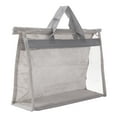 thumbnail image 1 of Unique Bargains Handbag Dust Bags, M Size PVC Dustproof Transparent Purse Protector, Light Gray, 1 of 5