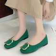 thumbnail image 5 of Viluyesy Womens Ballet Flats, Slip-On Shallow Comfortable Round Toe Casual Dressy Shoes Green US7.5, 5 of 9