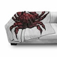thumbnail image 3 of Crabs Soft Flannel Fleece Throw Blanket, Astrology Themed Illustration of a Crab Representing Cancer Zodiac Sign Art Print, Cozy Plush for Indoor and Outdoor Use, 60" x 80", Red Black, by Ambesonne, 3 of 6