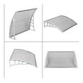 thumbnail image 5 of STERXONE Durable Door Awning Window Awnings Exterior Rain and Sun, Best Front Door Awning Polycarbonate Cover Outdoor Patio Canopy Shetter with Aluminum Fixing Bars, Curved Bracket (30 x 40-G), 5 of 7