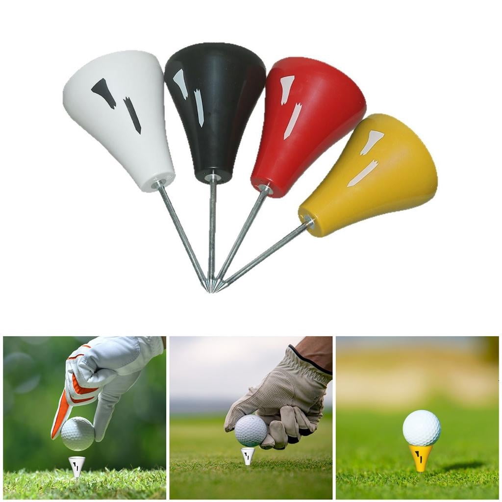 Yihuala Golfs Putting Greens Tees Sign Green Marking Tool Golfs Putting Practicing Tees Base for Golfs Accessories Easy to Use