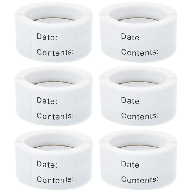 6 rollos de etiquetas adhesivas para fechar la leche materna en el congelador.