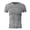 Grey, variant on Mens Polo T-Shirt Muscle Stretch Short Sleeve Crewneck Bodybuilding Mens Performance Polos,Black,XL