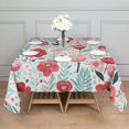 thumbnail image 3 of Pioneer Flower Floral Print Pattern Square Tablecloth,Waterproof Square Table Cover,Wipeable Spillproof Washable Table Cover for Home Kitchen Party Decor 42"X42"(107x107cm), 3 of 6