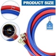 thumbnail image 2 of 6FT Washer Water Line/Rubber Washing Machine Hoses 6FT,Universal Washing Machine Hose/Washer Water Line for Hot and Cold Water Washer Hoses (2 Packs) with 3/4" Connection Water  Lines-by, 2 of 6