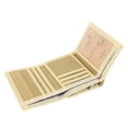 thumbnail image 4 of Cartera de lona para hombre, multifunción, con cremallera, con ranuras para tarjetas, moderna, compacta, ligera, color caqui, tamaño libre, 4 of 15
