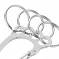 thumbnail image 4 of 2 llaveros de acero inoxidable con forma de cinturón, prácticos y con múltiples aros., 4 of 7
