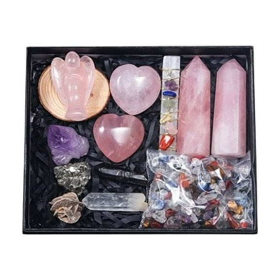 11Pieces Natural Crystal Raws Heal Stones Energy Gemstones For Collectors