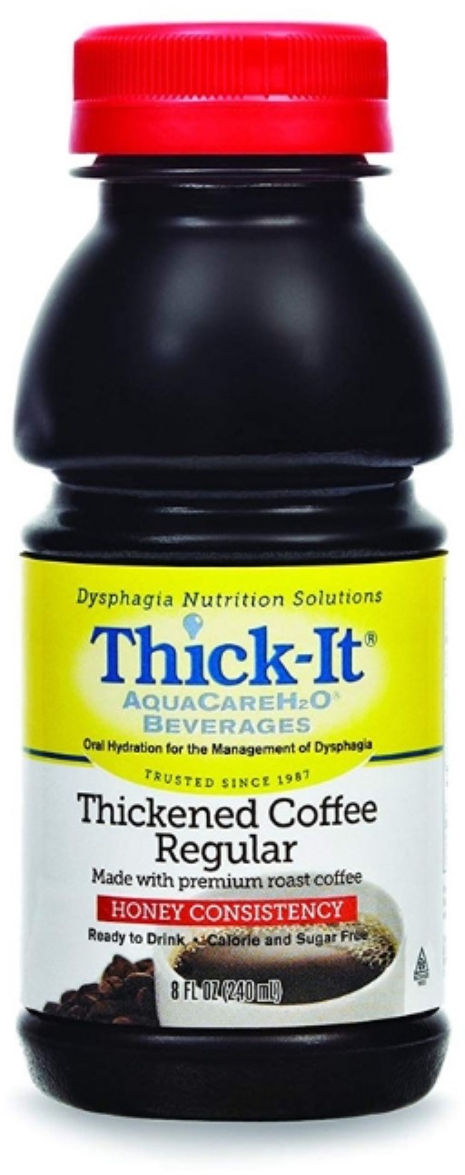ThickIt AquaCare H2O Thickened Beverage Bottle Coffee Ready to Use