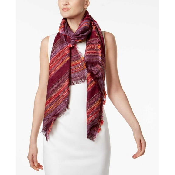 INC International Concepts Multi Texture Wrap (Dark Red)