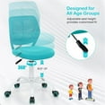 thumbnail image 4 of Pemberly Row Chaise Ergonomique pour Enfants à Hauteur Réglable avec Roues Vert, 4 of 9