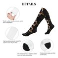 thumbnail image 5 of Rateoe Glitch Screaming Skull Compression Socks for Women and Men 20-30mmHg-Circulation Support Socks Knee High Nurse Pregnant Running Medical and Travel Athletic, 5 of 7