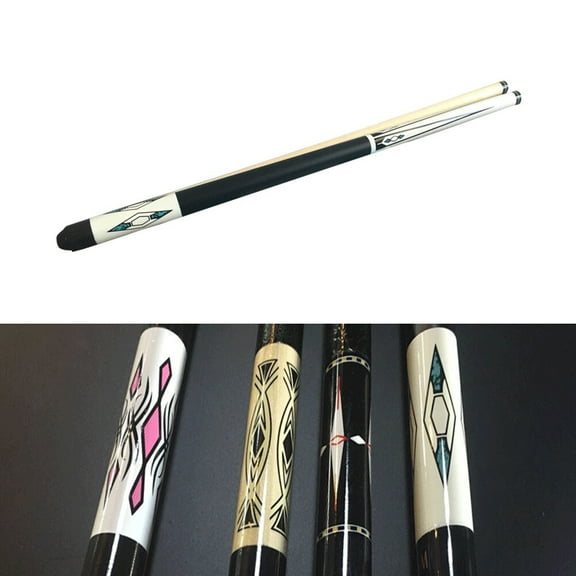 MUSEYA Sturdy Black Wood Pool Cue Stick Designed for Comfort and Easy Installation