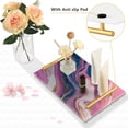 thumbnail image 4 of Iauyy Modern Square Bathroom Tray with Handles - Acrylic & Aluminum Alloy Vanity Countertop Organizer ，Abstract Flow, 4 of 7