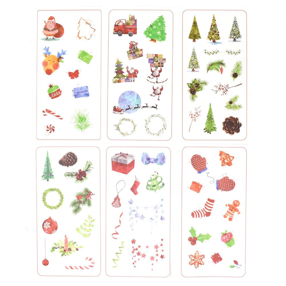 Holiday Decorations and Presents Christmas Stickers, 6-Sheets - Walmart.com - Walmart.com