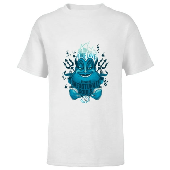Disney Villains Ursula Poor Unfortunate Souls - Short Sleeve T-Shirt for Kids - Customized-White