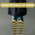 thumbnail image 3 of 4 pares de calcetines hasta la rodilla con diseño de abeja para cosplay, bonitos calcetines hasta la rodilla, calcetines decorativos para niña pequeña., 3 of 6