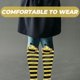thumbnail image 3 of 4 pares de calcetines hasta la rodilla con diseño de abeja para cosplay, bonitos calcetines hasta la rodilla, calcetines decorativos para niña pequeña., 3 of 6