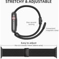 thumbnail image 3 of Braided Stretchy Solo Loop Compatible for Apple Watch Band 38mm 40mm 41mm 42mm 44mm 45mm 46mm 49mm for Women Men, Nylon Elastic Straps Wristbands for iWatch Series 11/10 9 8 7 6 5 4 3 SE/Ultra 3 2 1, 3 of 6