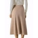 thumbnail image 3 of FALDA MIDI DE SUÉTER ELÁSTICA DE CINTURA ALTA PARA MUJERES CHIC RIBETEADA EN COLOR MARRÓN, 3 of 6