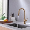 thumbnail image 2 of 360 Degree Swivel Single Handle Kitchen Faucet in Brushed Gold, 2 of 8