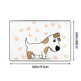 thumbnail image 5 of Bathroom Rug Non-Slip Mat, Super Soft Absorbent Bath Mat - Cartoon Dog Heart Flannel Non-Slip Floor Mat, 36"x24", 5 of 8