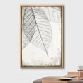 thumbnail image 2 of wall26 Framed Canvas Print Wall Art Hanging Transparent Black &amp; White Grunge Leaves Floral Nature Illustrations Modern Art Rustic Dramatic for Living Room, Bedroom, Office - 16"x24" Nat, 2 of 5