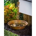 thumbnail image 3 of Evergreen 15"D Metal Rain Chain Basin, Copper Finish, 15''x 15'' x 5'' inches, 3 of 3