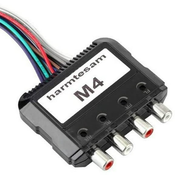 Zeiwohndc Car Stereo High To Low Level Adapter 4 Channel Output For Subwoofer Amplifiers