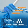 thumbnail image 4 of Disposable Toilet Brush, Bowl Wand Holder Set with Upgraded Clamping System, 16PCS Cleaner Refills, Bathroom Cleaning Tool for Sink Bathtub Drain Wash Basin Urinal, 4 of 4
